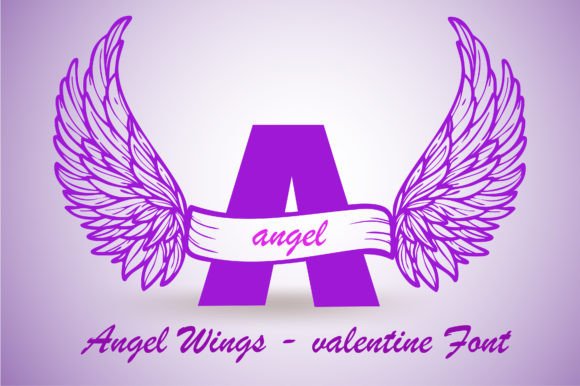 Angel Wings Monogram Font: Where Celestial Elegance Meets Emotional Resonance