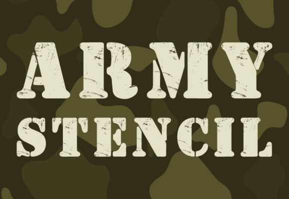 Army Stencil: Bold, Unapologetic Typography for Impact-Driven Design