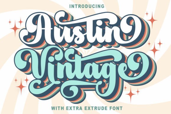 Austin Vintage: Where Playful Nostalgia Meets Typographic Precision