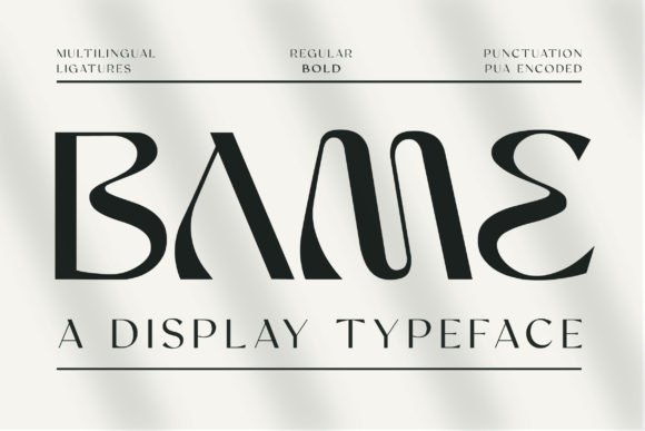 Bame: A Display Typeface with Personality and Purpose