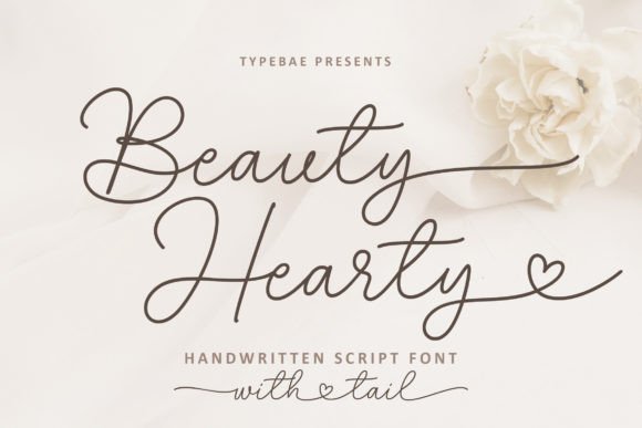 Beauty Hearty: Elegant Handwritten Font with Heart Connectors