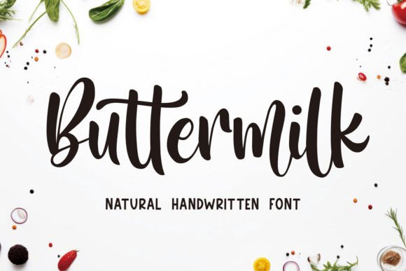 Buttermilk: Whimsical Handwritten Charm