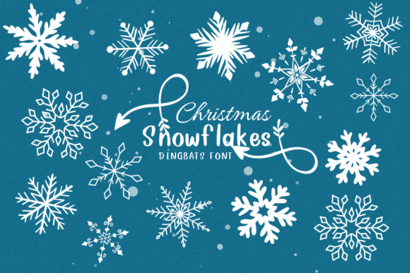 Christmas Snowflakes: A Winter-Themed Dingbats Font for Meaningful Visual Storytelling