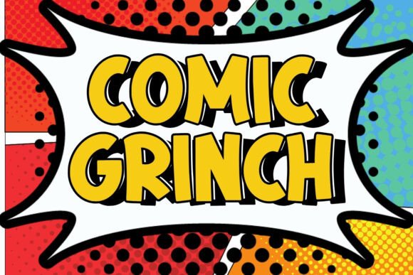 Comic Grinch: Joyful, Friendly, Unmistakable