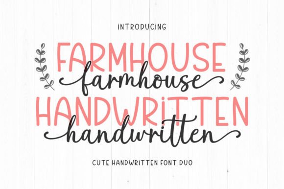 Farmhouse Handwritten Font Duo: The Effortless Elegance Your Brand Has Been Missing