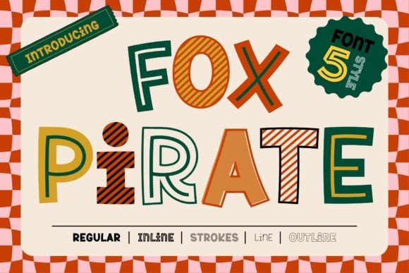 Fox Pirate Font: Where Playful Energy Meets Design Versatility