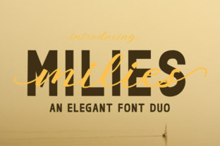 Milies Duo: A Striking Sans + Script Font Pair for Elegant Design