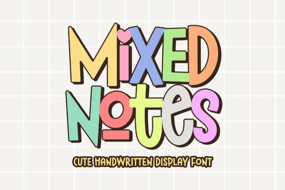 Mixed Notes: The Bouncy, Cheerful Display Font That Brings Joy to Every Design