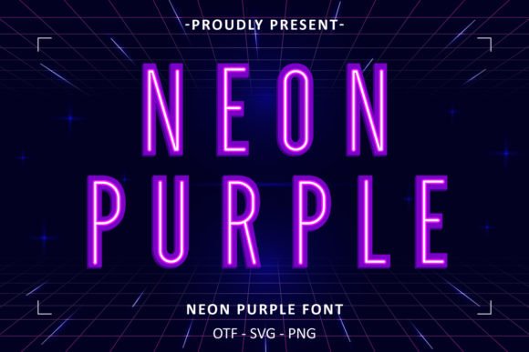 Neon Purple Font: Where Urban Energy Meets Digital Typography