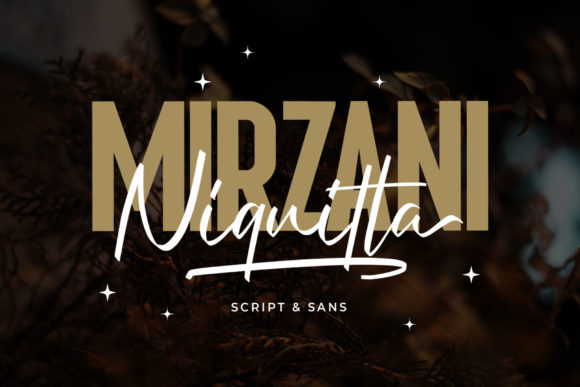 Niquitta Mirzani: A Dual-Style Font for Authentic Handwritten Charm