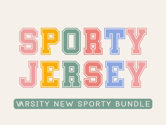 Sporty Varsity: Bold College-Inspired Typography