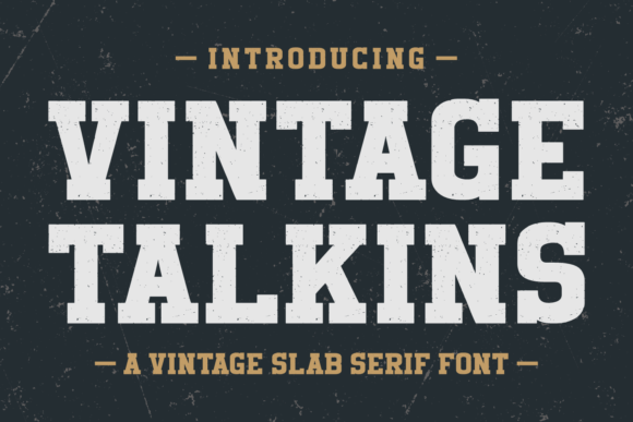 Vintage Talkins: Timeless Sans-Serif Charm